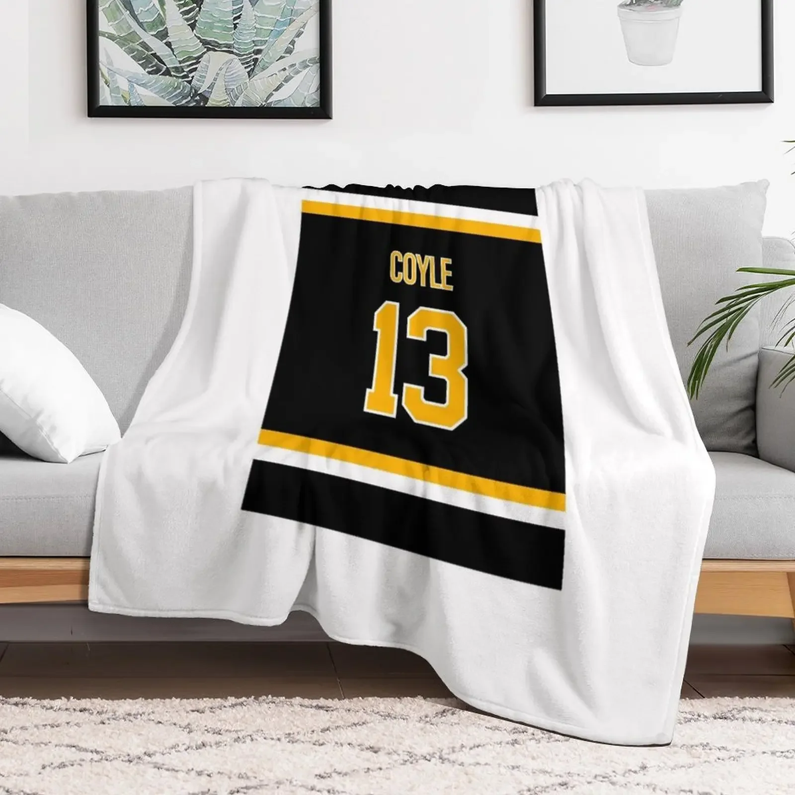 Charlie Coyle Jersey Throw Blanket Blankets For Bed Weighted Luxury Blankets