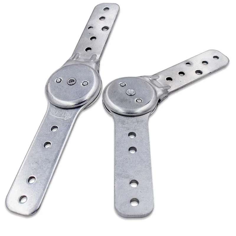 2pcs 90 ° -180 ° Foldable Connection Furniture Hinge Bed Sofa Armrest Headrest Angle Mechanism Hinge High-Quality Accessories