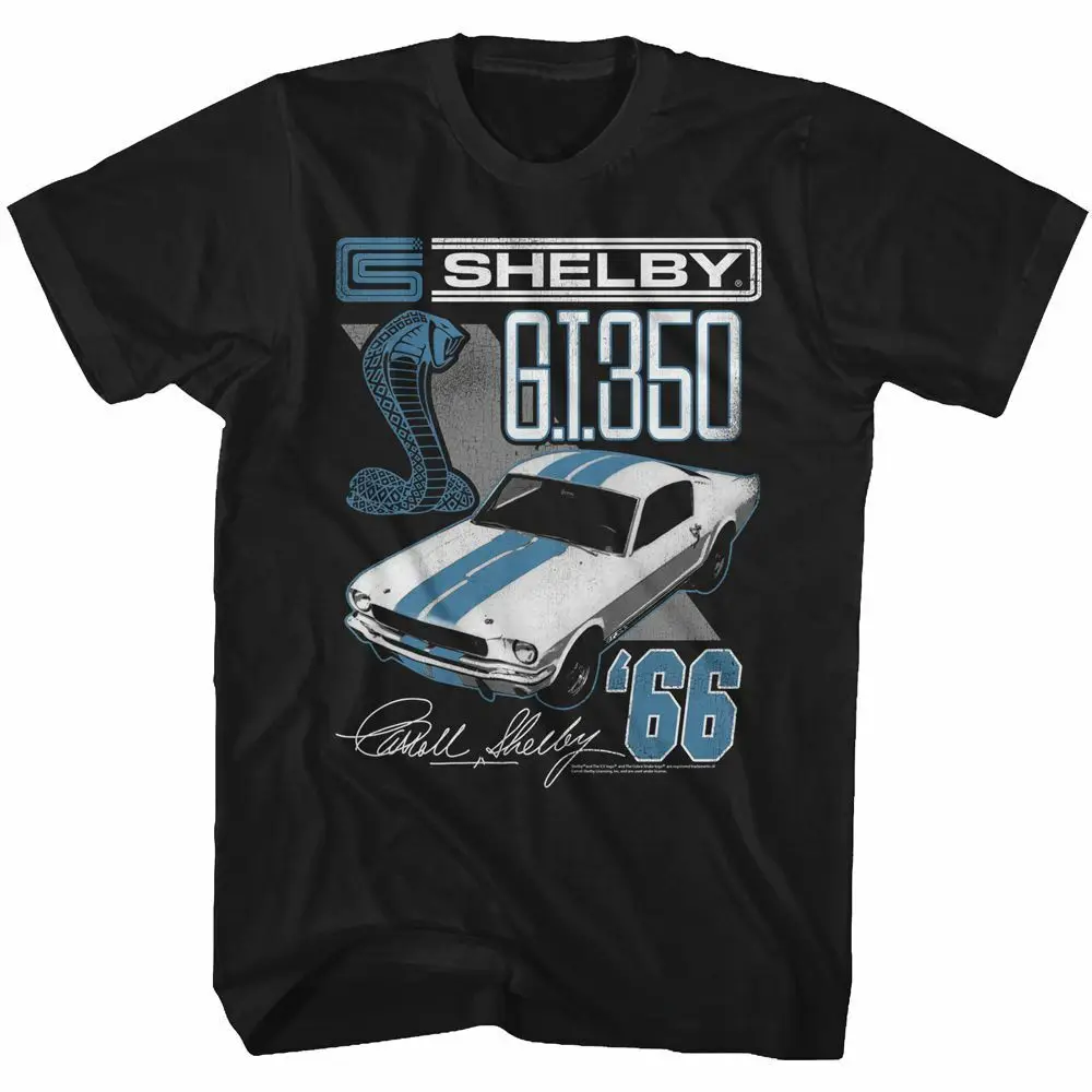 Carroll Shelby Motors Gt350 Black T Shirt