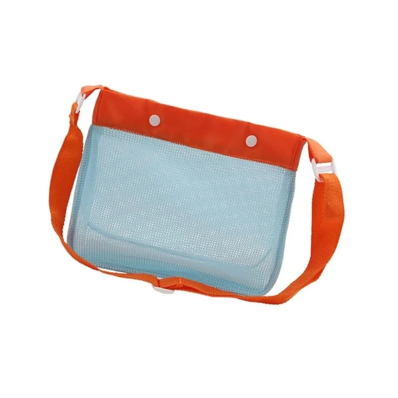 090b Bolsas caparazón juguete playa para niños bolso malla colorida color bolsas playa para conchas