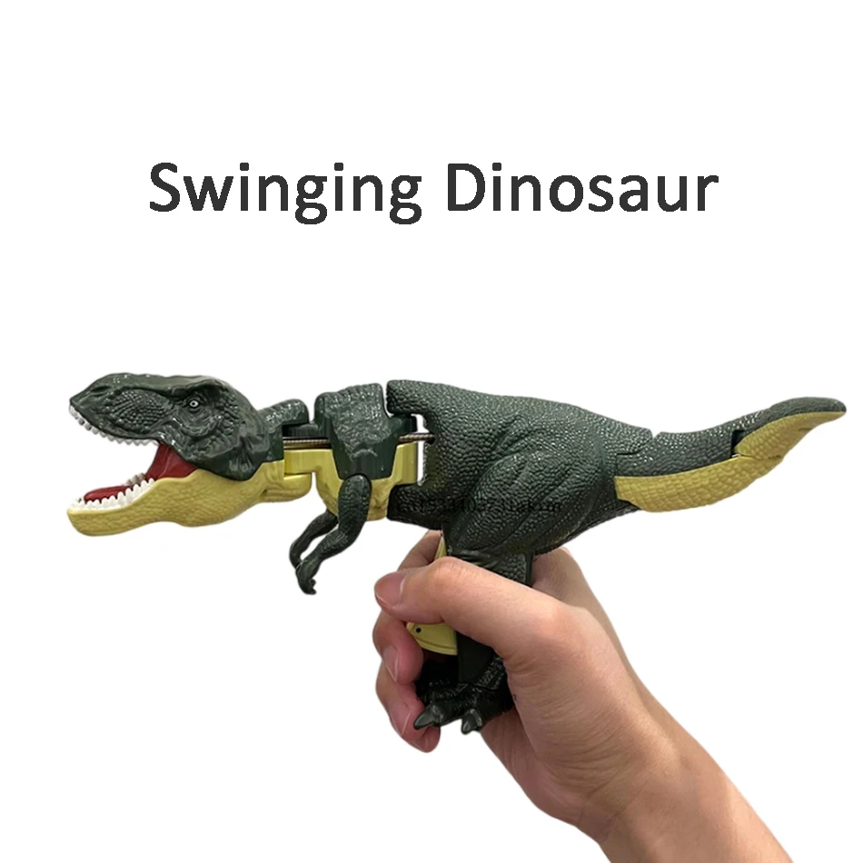 

HOT!!! Children's toy dinosaur twisting and swinging spring mechanical interaction toy Tyrannosaurus Rex fidget toys For kids