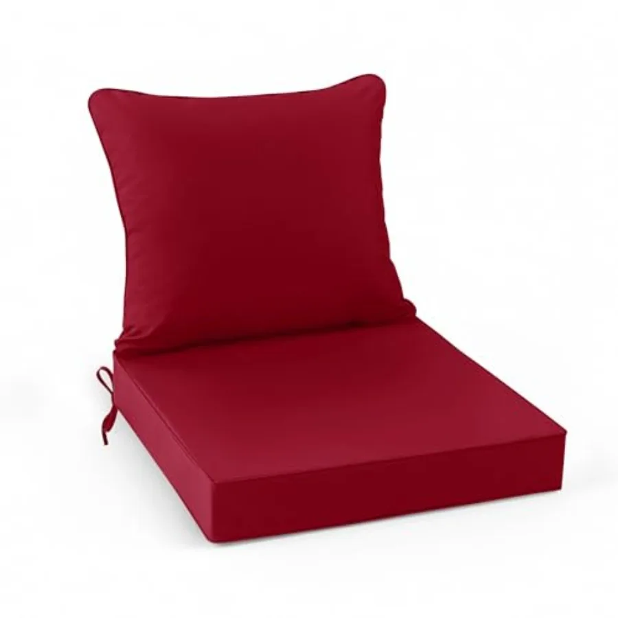 

Водонепроницаемые подушки для уличной мебели: комплект подушек для спинки и сиденья для садовой мебели, сменные подушки для уличного дивана с R-образным профилем.