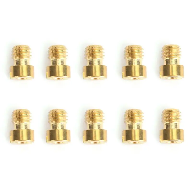 10Pcs Main Jet 82-105 For GY6 Motorcycle Round Head 139QMB 4-stroke 50cc 5mm Carb Carburetor Accessories Parts