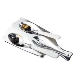 Stainless Steel Spoon Rest Kitchen Utensil Spatula Holder Cooking Tools Gadgets Accessories 25.3*12.5CM