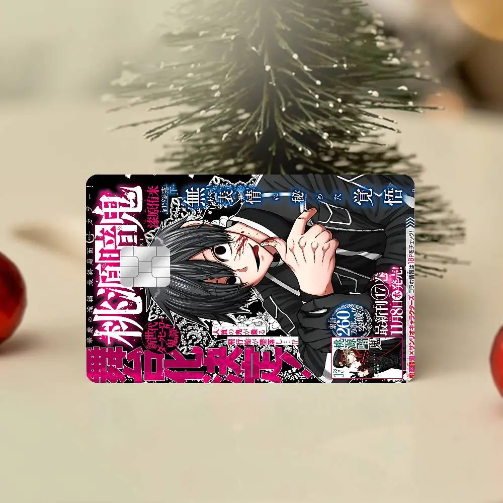 غطاء لاصق من فيلم Tougen Anki Dark Demon Of Paradise Anime لبطاقة الائتمان وبطاقة الخصم البنك الأمامية #5