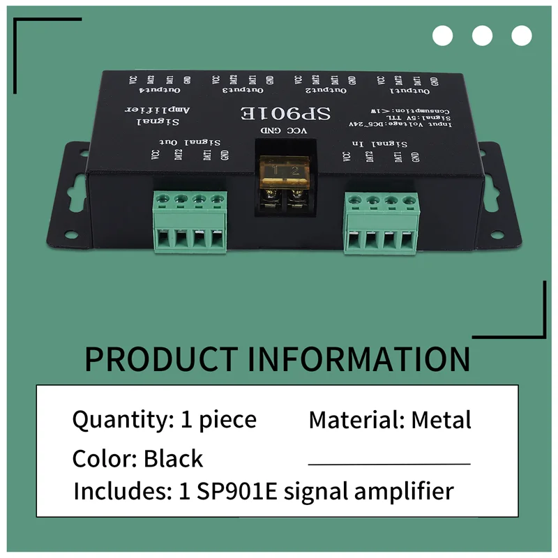 SP901E LED Pixel WS2812B WS2811 Ripetitore amplificatore di segnale SPI per WS2813 SK6812 WS2815 WS2801 SK9822 ecc. Tutti i RGB