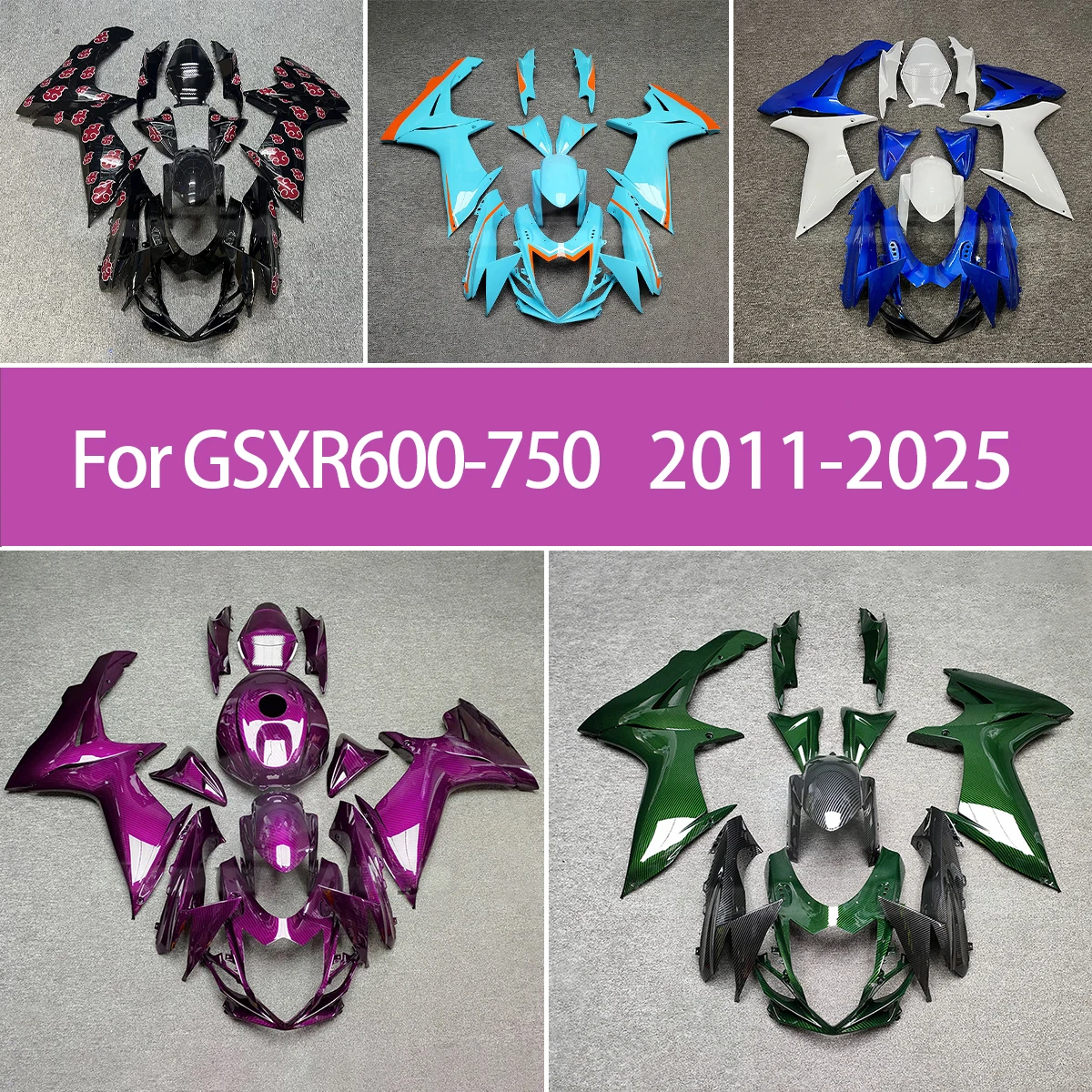 

Full Set For Suzuki 2011-2025 GSXR600 GSXR750 Professional Fit Motorcycle Fairings 11-25 GSXR600 750 Affordable Price