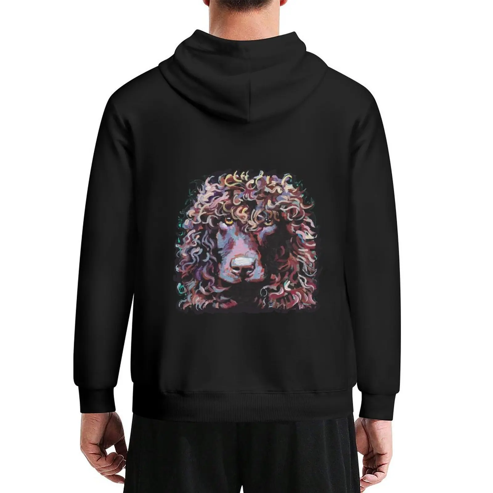 

Irish Water Spaniel Fun Dog bright colorful Pop Art Hoodie japanese style hooded shirt new in hoodies