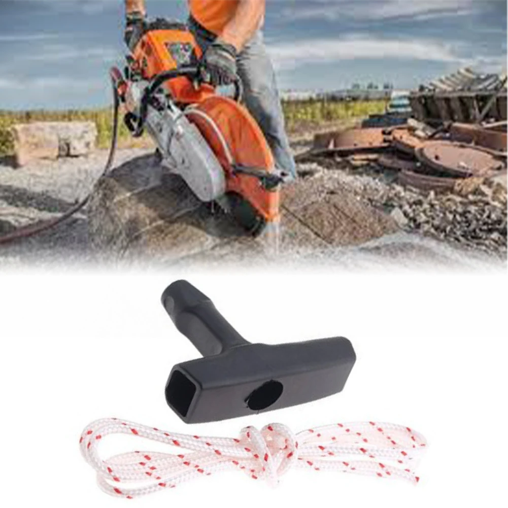 

For Outdoor Landscaping Black Recoil Starter Rope Ergonomic Grip Starter Handle Starter Handle Starter Handle Kit