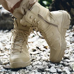 Tactical Boots Men Boots Special Force Desert Combat Boots Outdoor Hiking Boots Ankle Shoes Men Work Safty Shoes