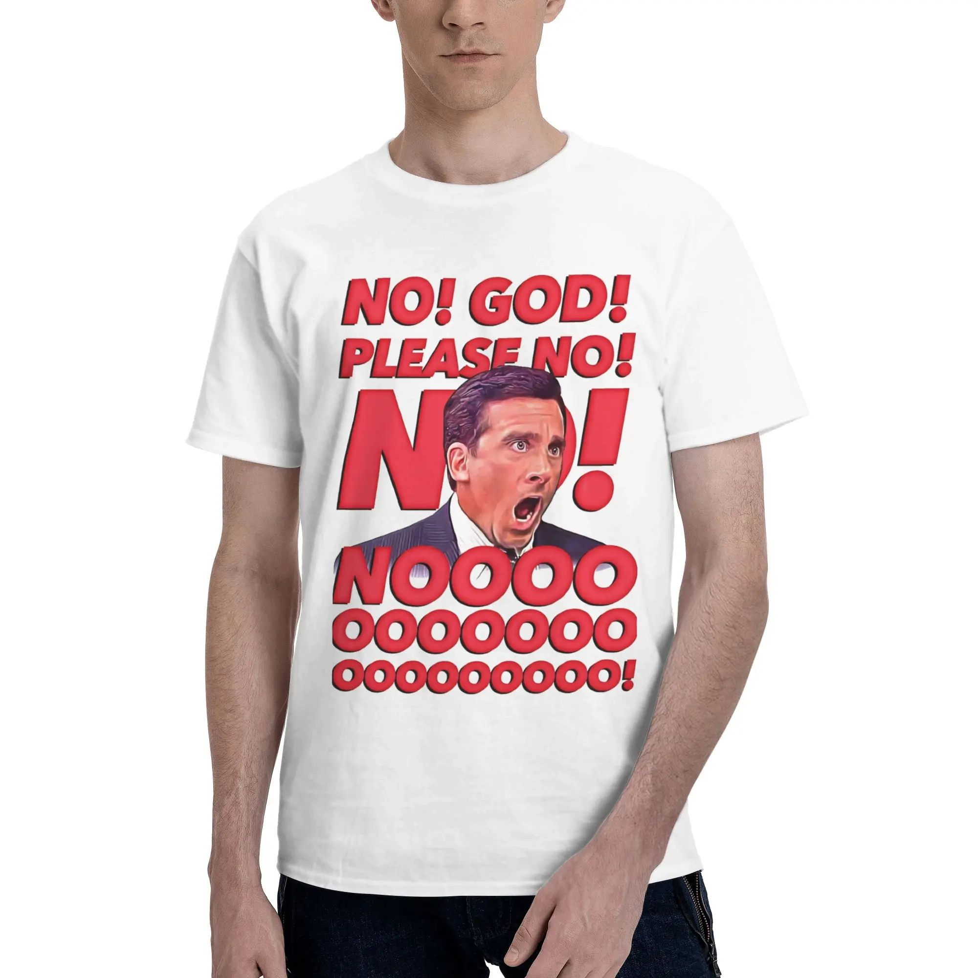 Michael Scott T-Shirt Men The Office Fashion Cotton Tees Crewneck Short Sleeve T Shirt Gift Idea Clothing