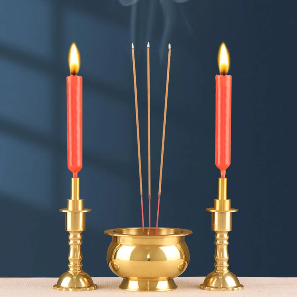 

Copper Buddha Incense Burner Traditional Home Office Meditation Aromatherapy Holder Buddha Censer Home Incense Burner