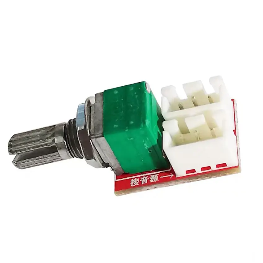 

1PCS Volume potentiometer duplex 50K adapter board with 300mm shielded wire DIY audio power amplifier board module accessories
