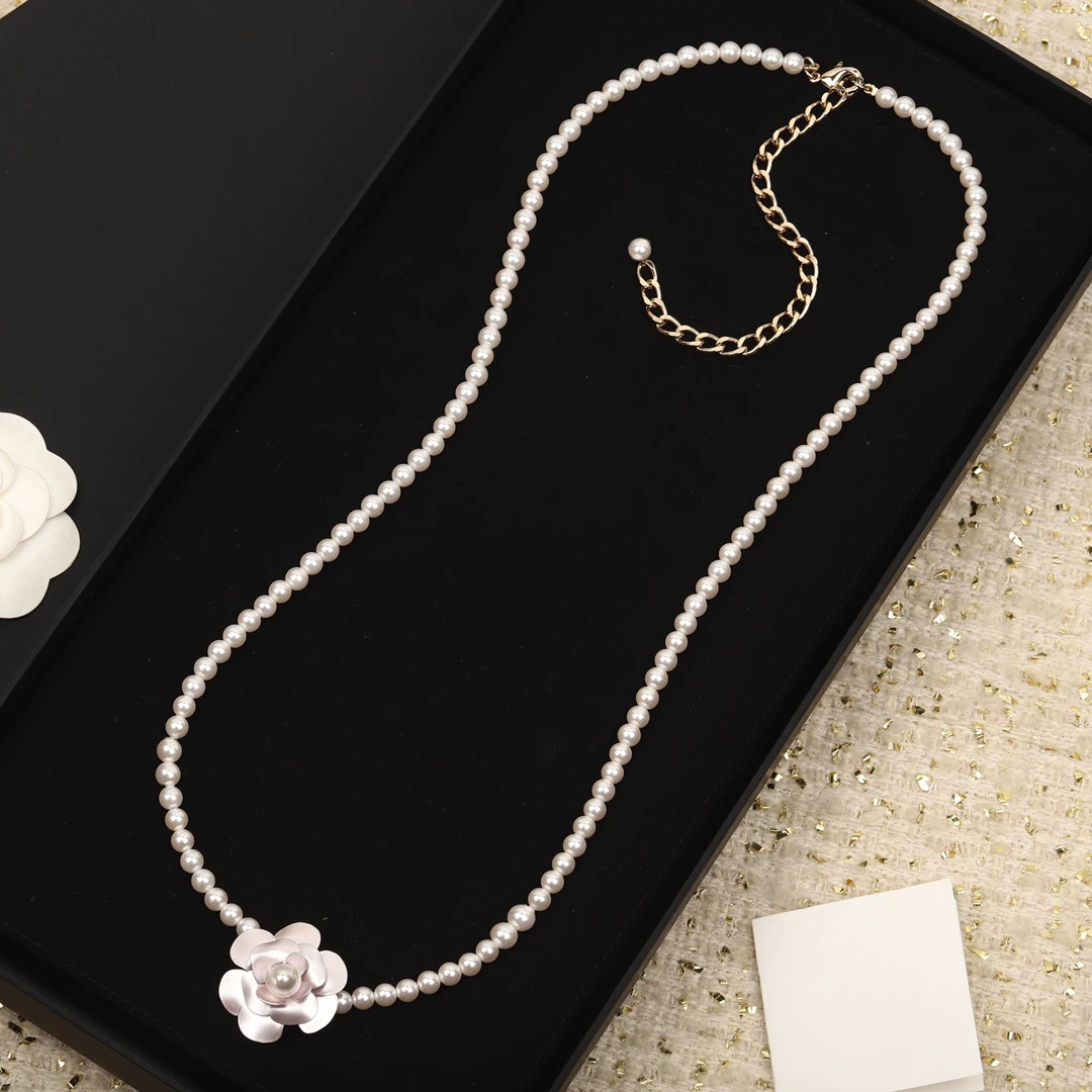 

Fine Luxury Jewelry Top Quality White Pink Flowers Pearl Waist Chain Belt Women Elegant Lady Designer Trend