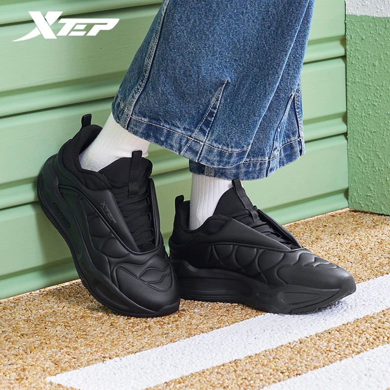Xtep Skateboarding Shoes For Women 2024 Spring Street Vintage Soft Women\'s Sports Shoes Normcore Climbing Sneakers 976118310031