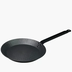 Cast iron flat bottomed pan No oil fume steak frying pan Non stick cookware breakfast For household gas stoves carbon steel wok