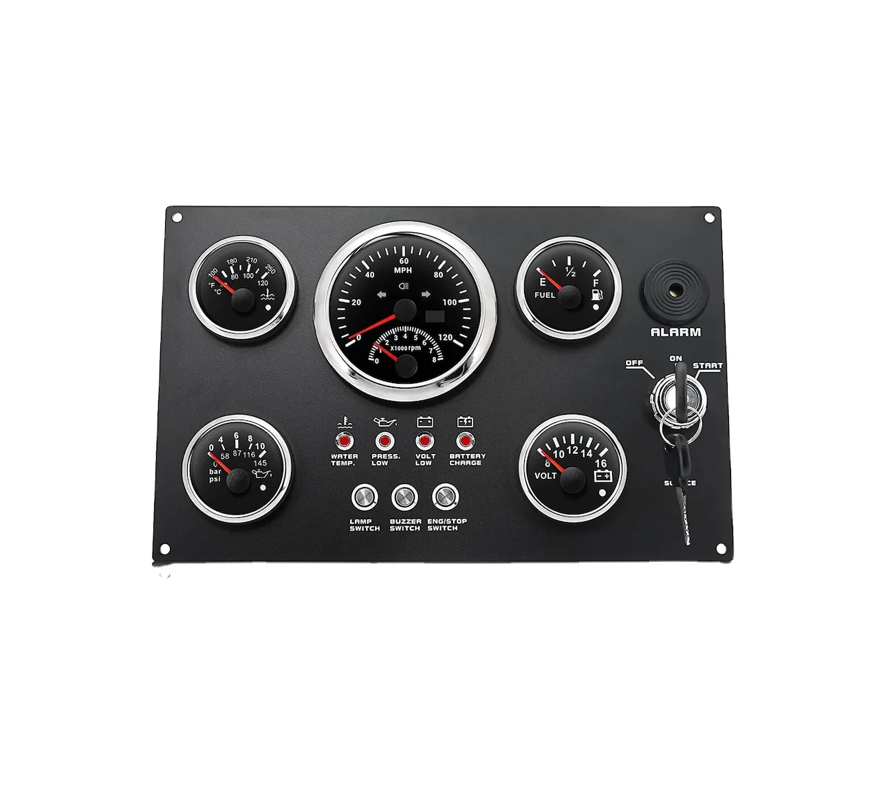 Speedometer and Tachometer Waterproof Marine Instrument Panel Boat Instrument Panel Boat Dashboards