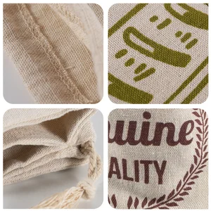 3 스타일 리넨 빵 가방 덩어리를위한 재사용 가능한 드로 스트링 백 8 최고의 판매 빵 가방 -11