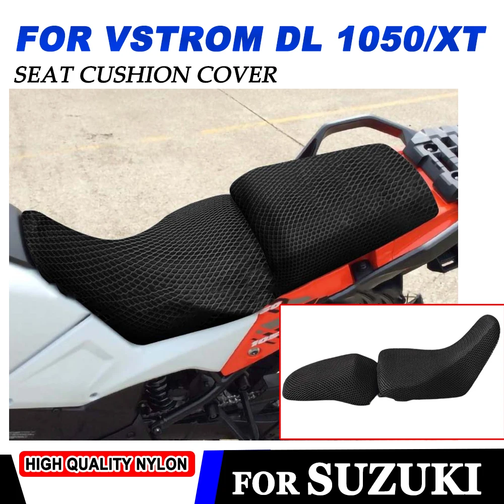 

For Suzuki V-Strom VStrom DL1050 DL1050XT DL 1050 Motorcycle Anti-Slip 3D Mesh Fabric Seat Cover Breathable Waterproof Cushion