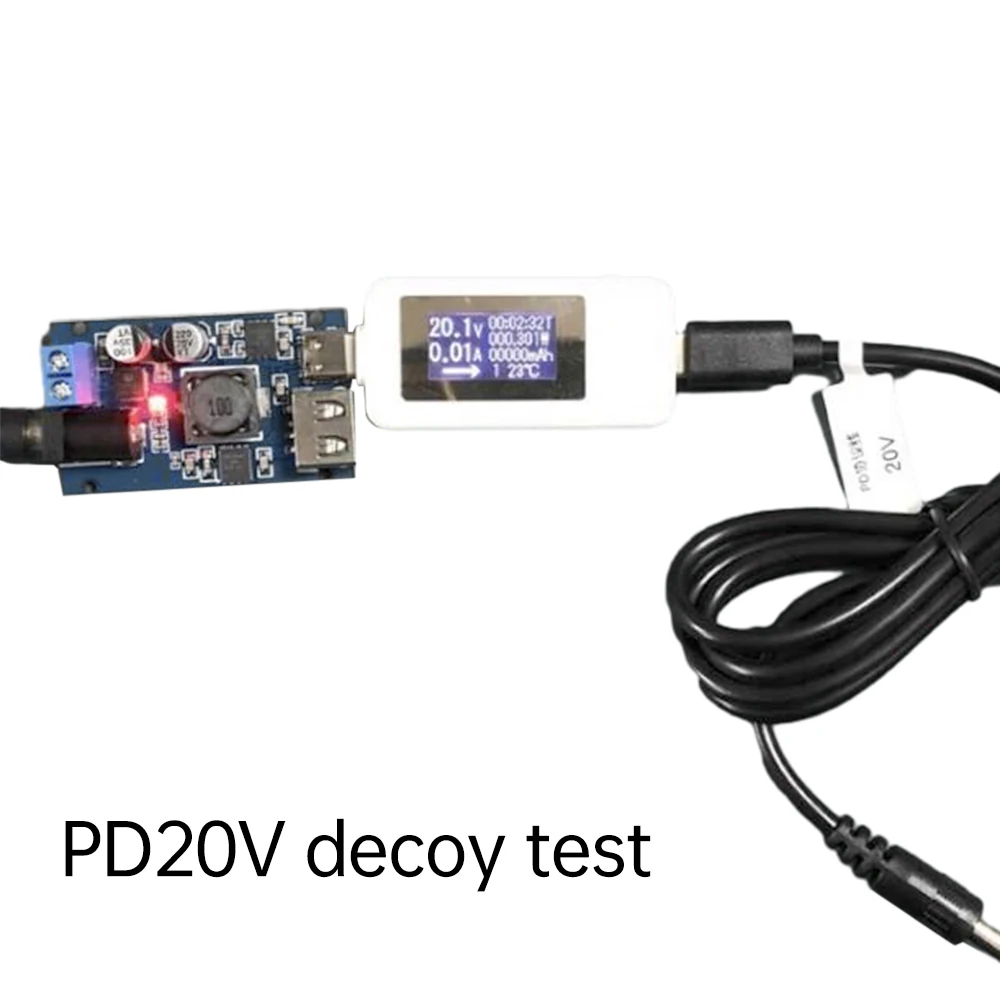 QC3.0 PD3.0 PPS Step Down Power Supply Module DC-DC 8.2V-32V to 3V-20V Buck Converter USB+Type-C Dual Port Output