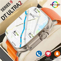 DT Ultra 2 Smartwatch AMOLED 16G ROM WIFI GPS GooglePlay Dual System ChatGPT Whatsapp BT Call Android Smart Watch For Women Men