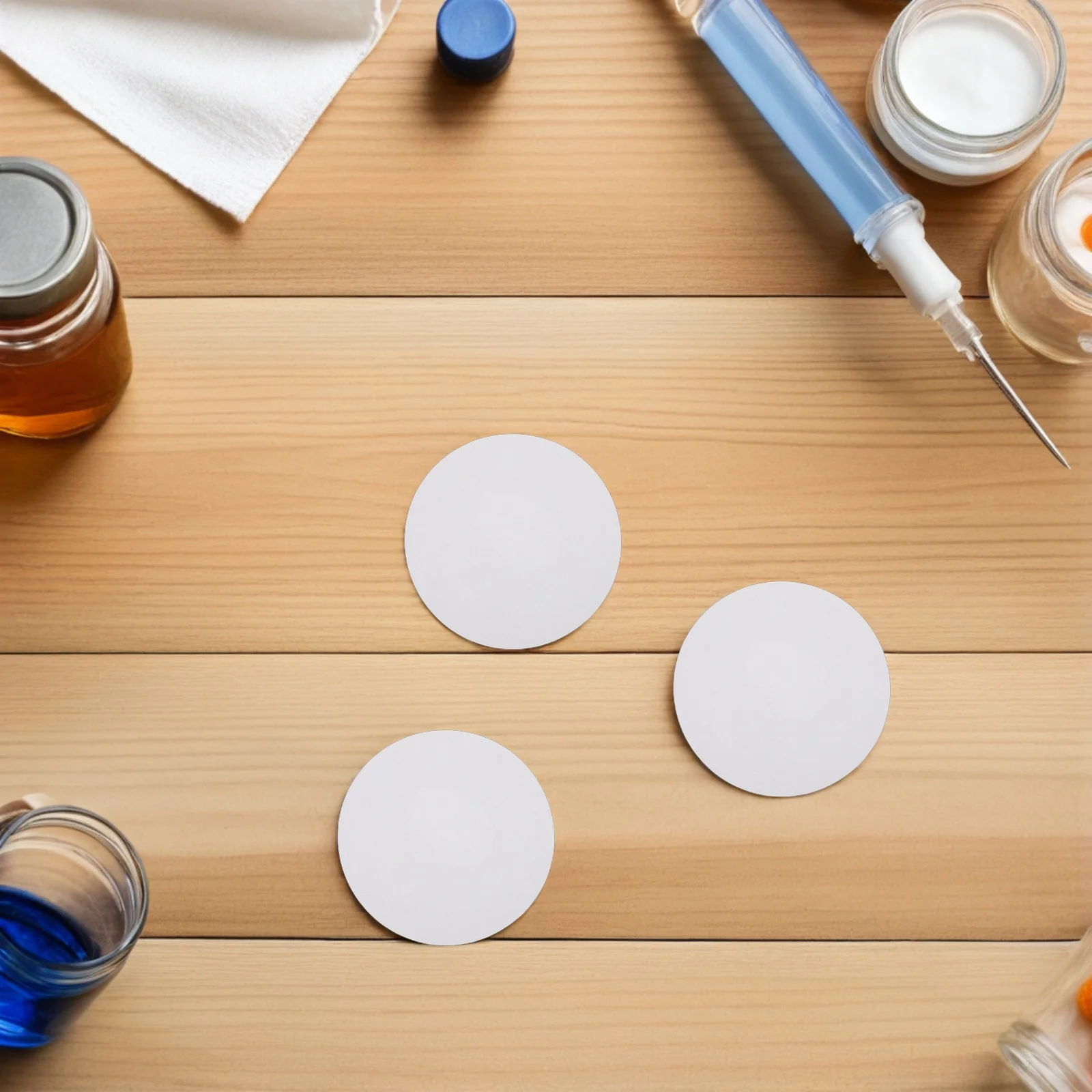 

100Pcs Laboratory Filter Quantitative Filter Discs Accurate Liquid Analysis Chemistry Lab 70mm Diameter Absorbent