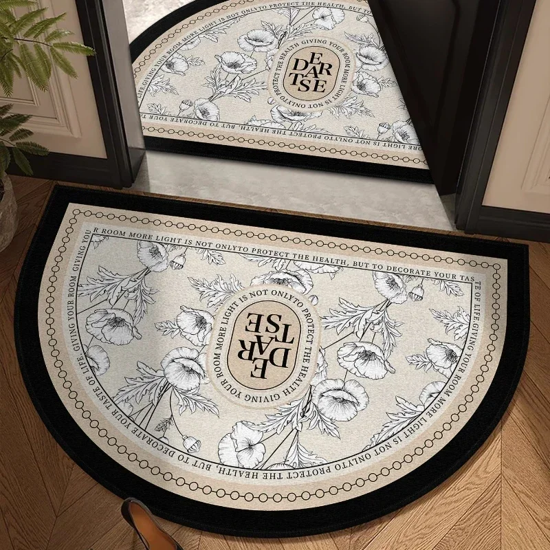 Entrance Doormat Garden Decorations Door Entry Mats Outdoor Carpet Home Floor Mat Semi Circular Rug Tapete Entrada De Casa