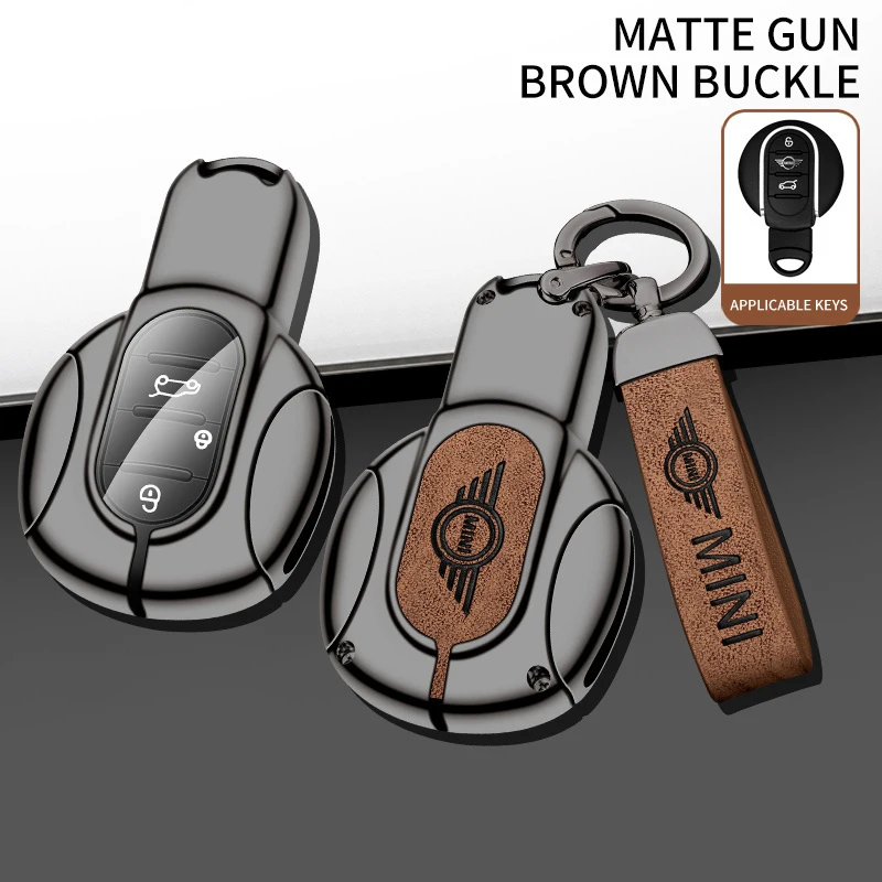 

For BMW MINI COOPER S ONE JCW F54 F55 F56 F57 F60 CLUBMAN COUNTRYMAN Car Smart Remote Key Fob Case Cover Holder Shell Keychain