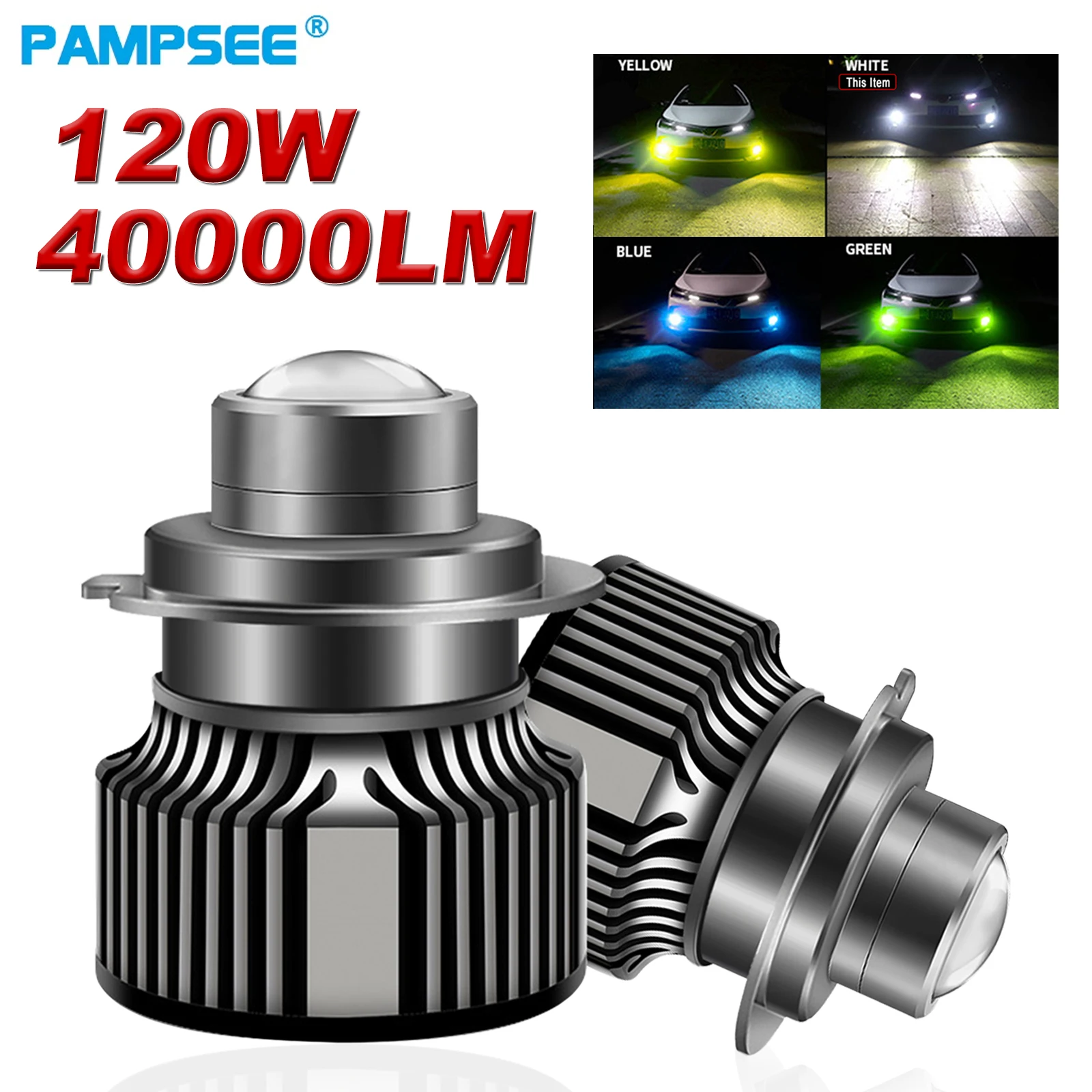 

Универсальная светодиодная фара/противотуманная фара для автомобиля и мотоцикла, высокая яркость, 9005 9006 H7 H11, 120 Вт, 60000 лм, 3000K 6000K, зеленый, ледяной синий