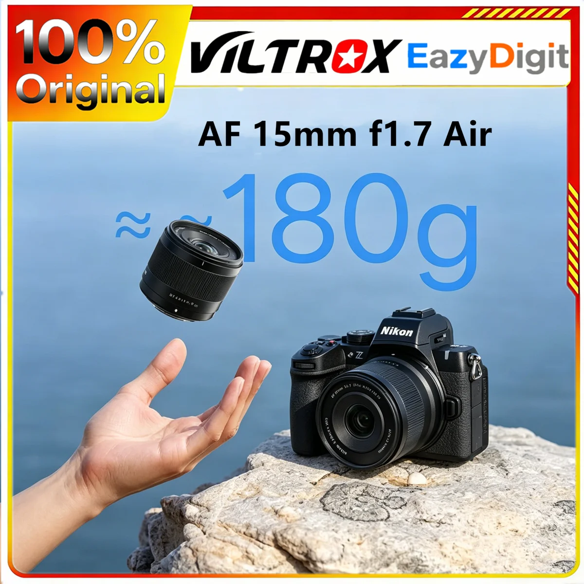

Объектив VILTROX AF 15 мм F1.7 Air E/Z/X APS-C для Sony E Nikon Z Fujifilm X-Mount Объектив для камеры с большой апертурой и автофокусом для видеоблога