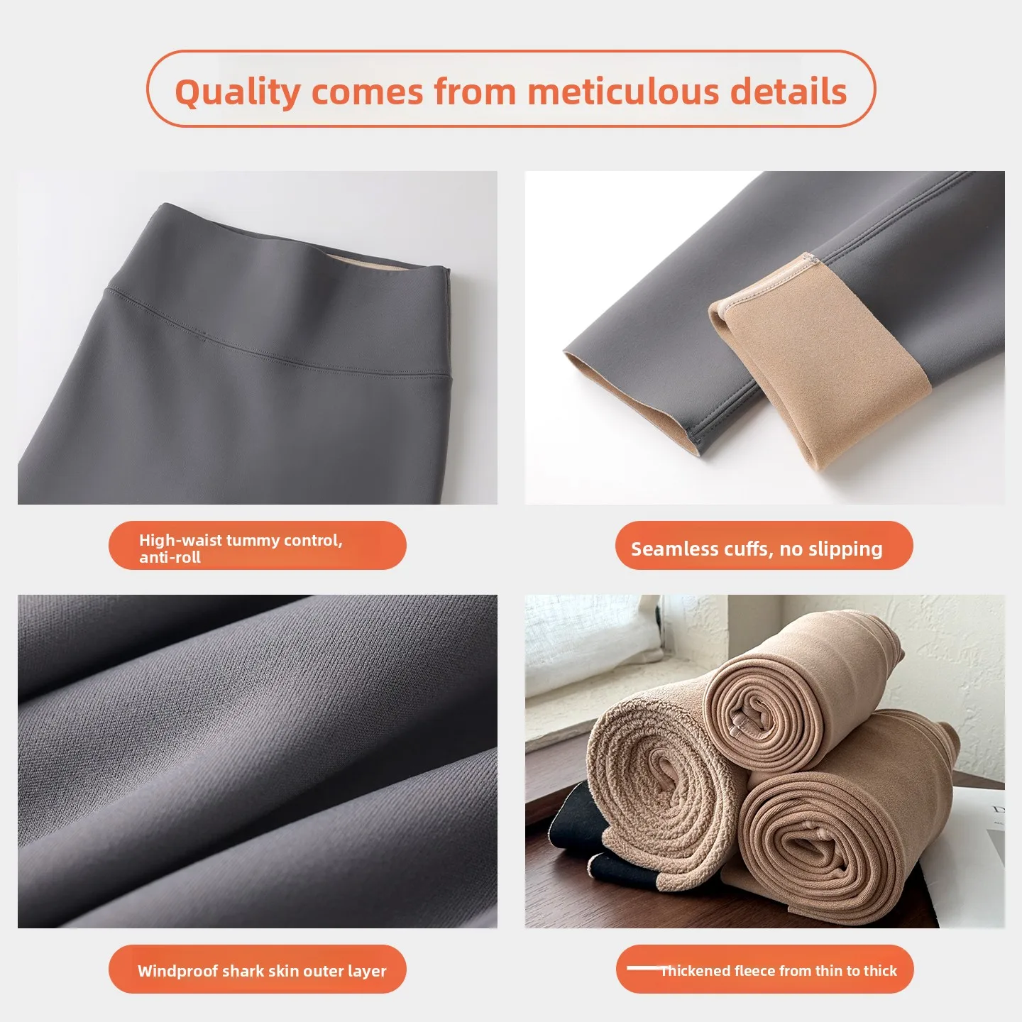 Thiened Fce hoge taille yogabroek dames herfst winter arkskin legging met patroon warme casual lange broek