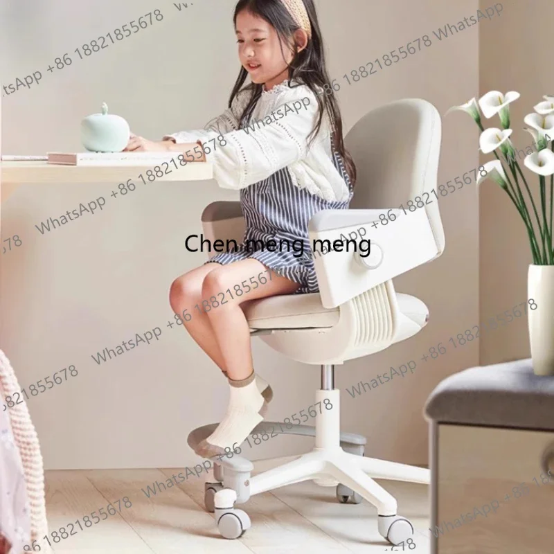 

Hot sales Simple Adjustable Kids Chairs Designer Comfortable Swivel Computer Desk Chair Ergonomic Portable Sillas De Oficina Fur