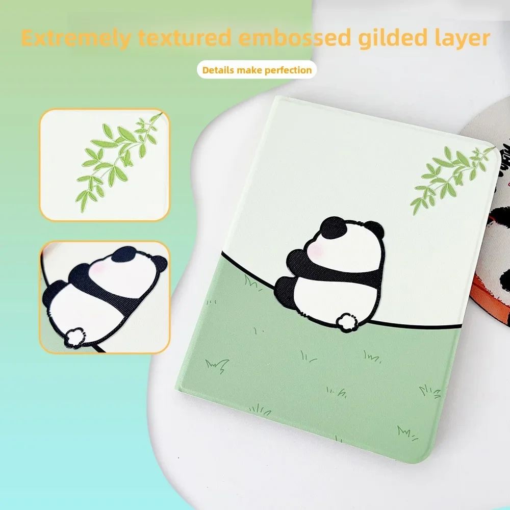 귀여운 3D 팬더 아이패드 케이스 아이패드 프로 11/10.9/10.5 에어 2/3 미니 6/7 10.9 10.5 커버 펜슬 홀더 포함 충격 방지 자동 깨우기/수면