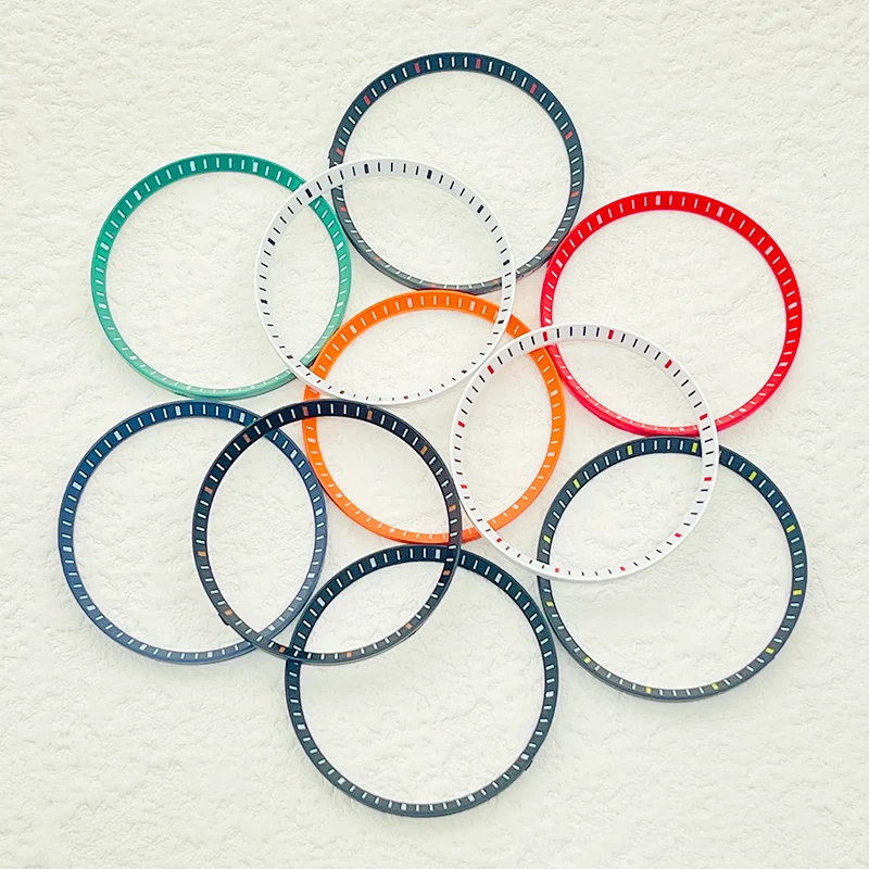 SKX007 cincin bab pengganti SKX009 SRPD 30.5mm cincin dalam plastik NH35 NH36 suku cadang reparasi gerakan selam pria