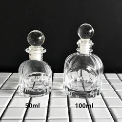 50ml 100ml Perfume Bottle Frence Girl Mini Storage Aromatherapy Container Accessories Glass Bottle Home Decor Sealed Glass Jar