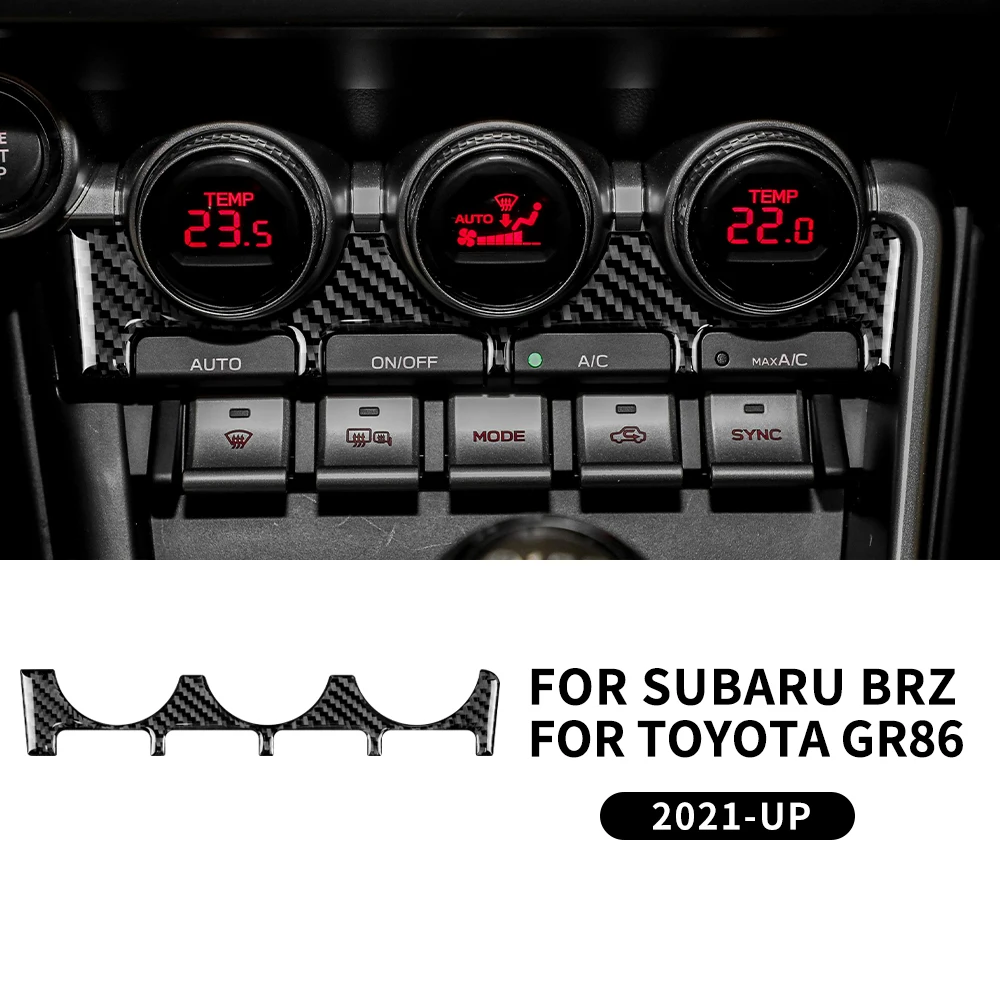 Real Soft Carbon Fiber Sticker For Subaru BRZ Toyota GR86 2021 2022 2023 2024 Interior Trim For RHD LHD Decorative Accessories