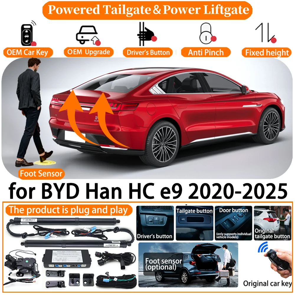 

Car OEM Smart Powered Tailgate system for BYD Han HC e9 2020-2025 Automatic Electric Power Tailgate Strut Tail Gate Lift kit