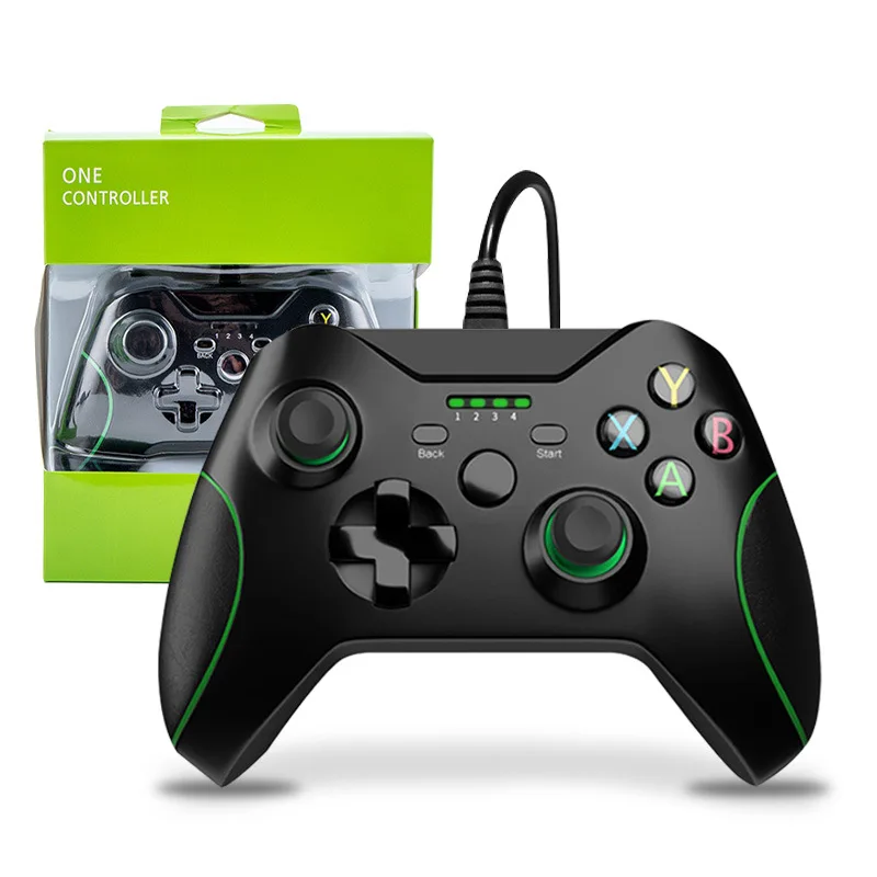 Game-Controller für PC, kabelgebundener Xbox One-Controller mit Kopfhöreranschluss, Farbbox-Verpackung