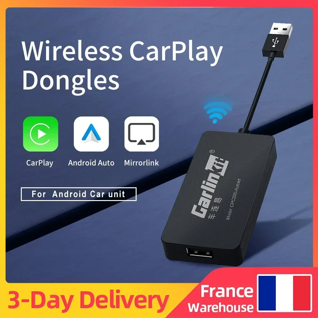 CarlinKit USB Wireless CarPlay Dongle Wired Android Auto AI Box Mirrorlink Car Multimedia Player Bluetooth Auto Connect