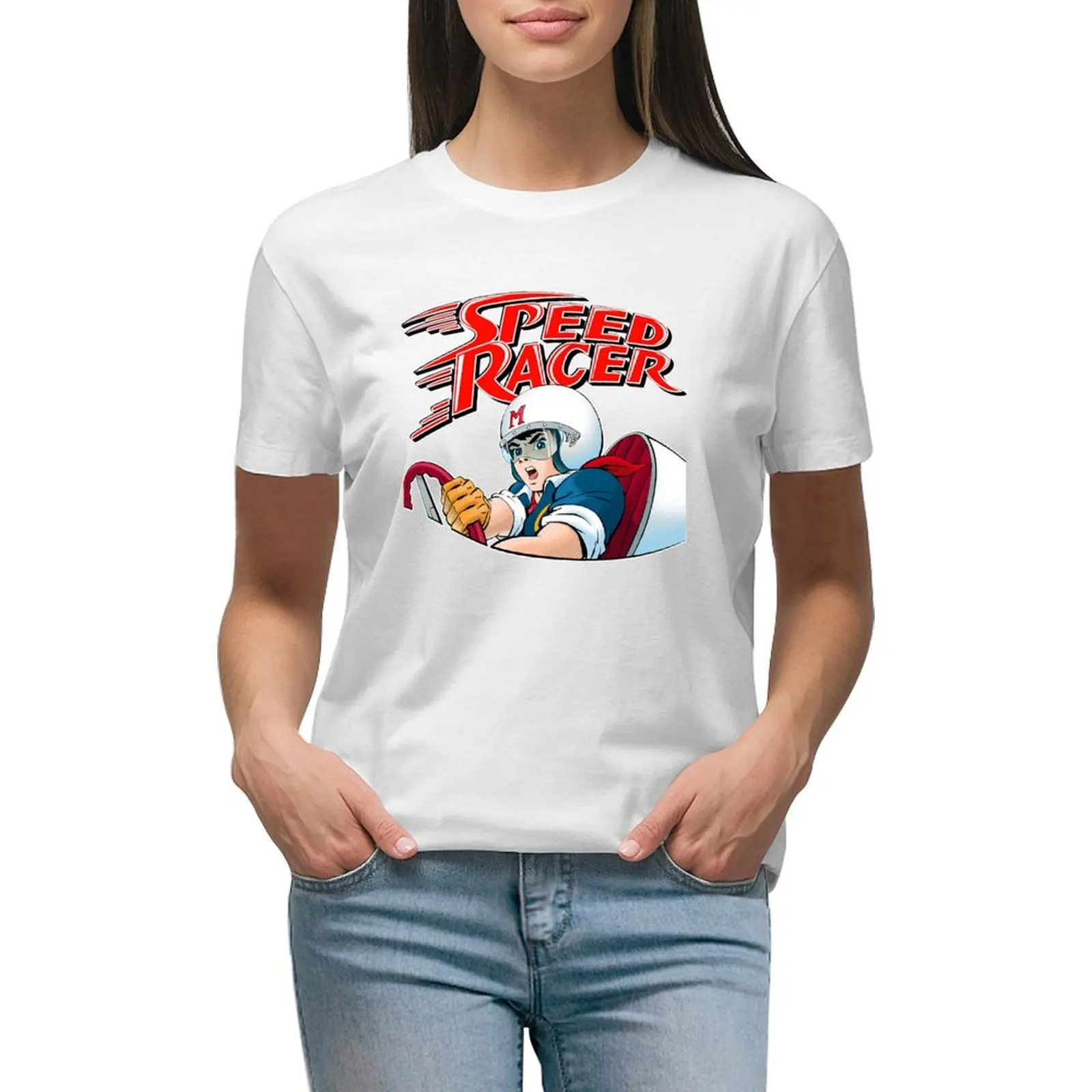 

Speed Racer T-shirt korean fashion Blouse Women clothing