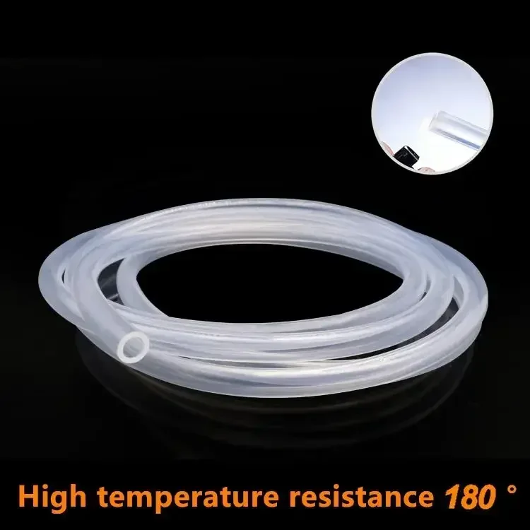 Food Grade Clear Transparent Silicone Rubber Hose ID 0.5 1 2 3 4 5 6 7 8 9 10 mm O.D Flexible Nontoxic Silicone Tube 1 Meter