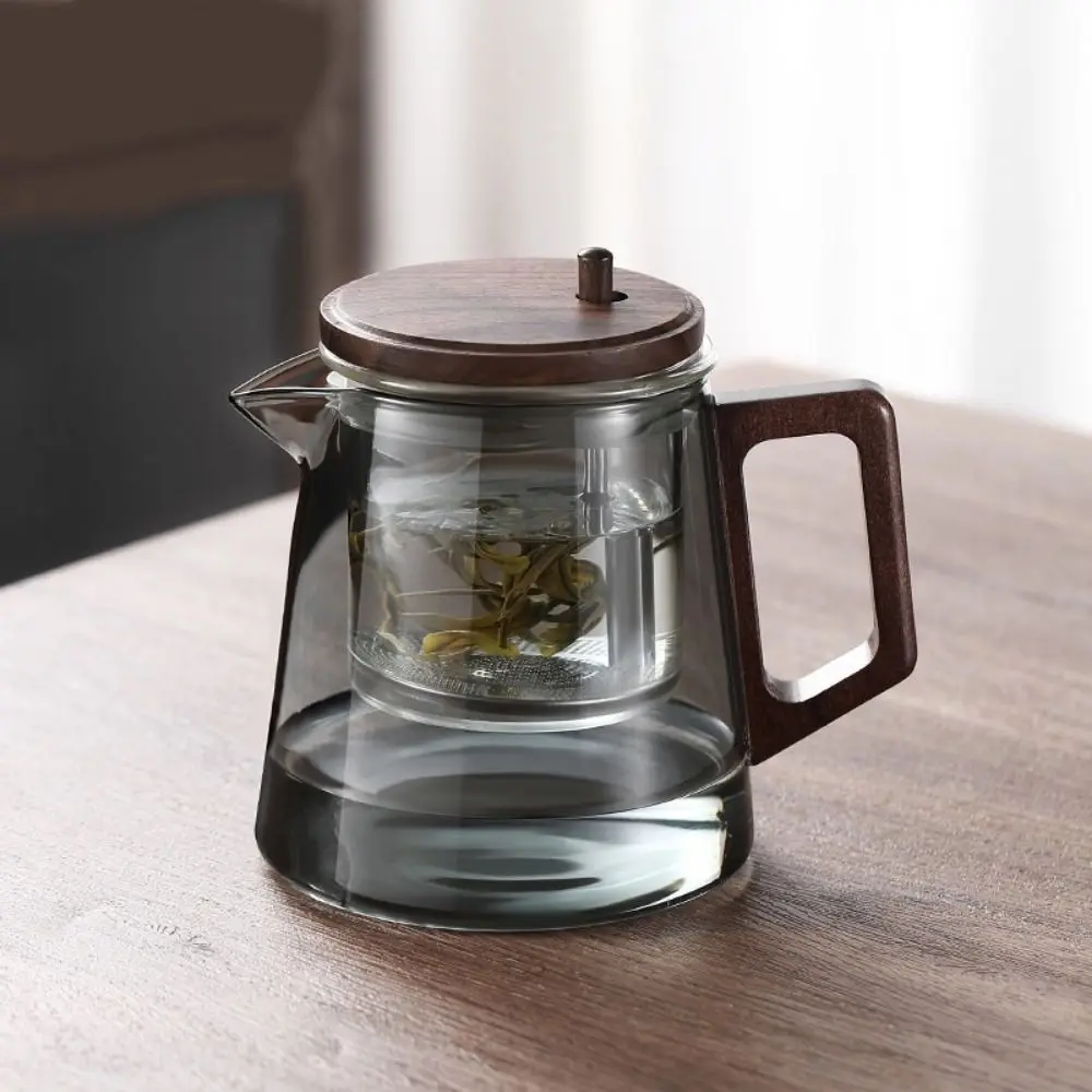 

Creative Tea separation Glass Teapot Heat Resistant Large Capacity Tea Pot with Infusers 650ML Transparent