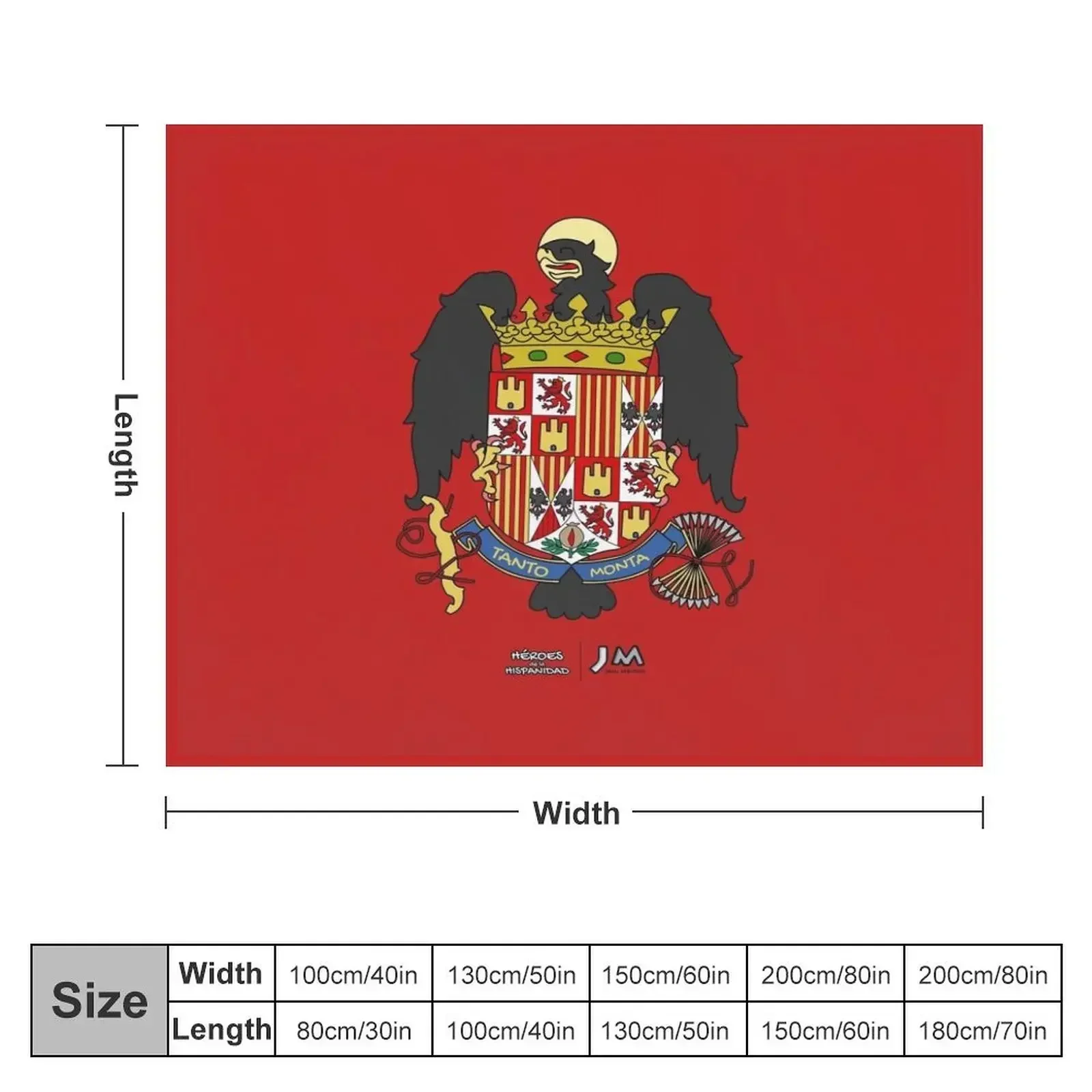 Coat of Arms of the Catholic Monarchs - Heroes of the Hispanic World Throw Blanket Decoratives Summer Beddings Blankets