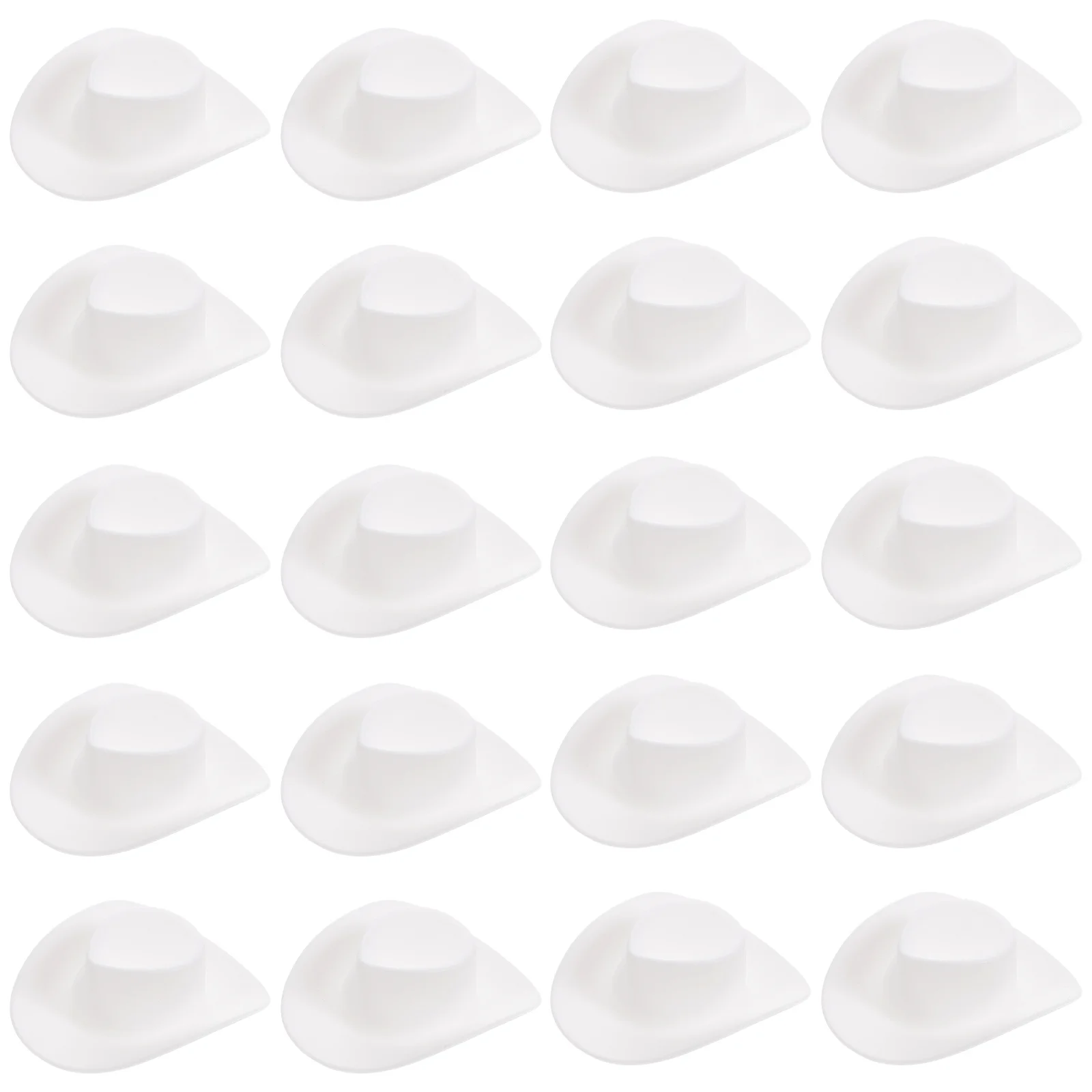 20 個ミニカウボーイハット小さな帽子パーティードレスアップコスチューム子供ふり遊びクラフト用品装飾アクセサリー