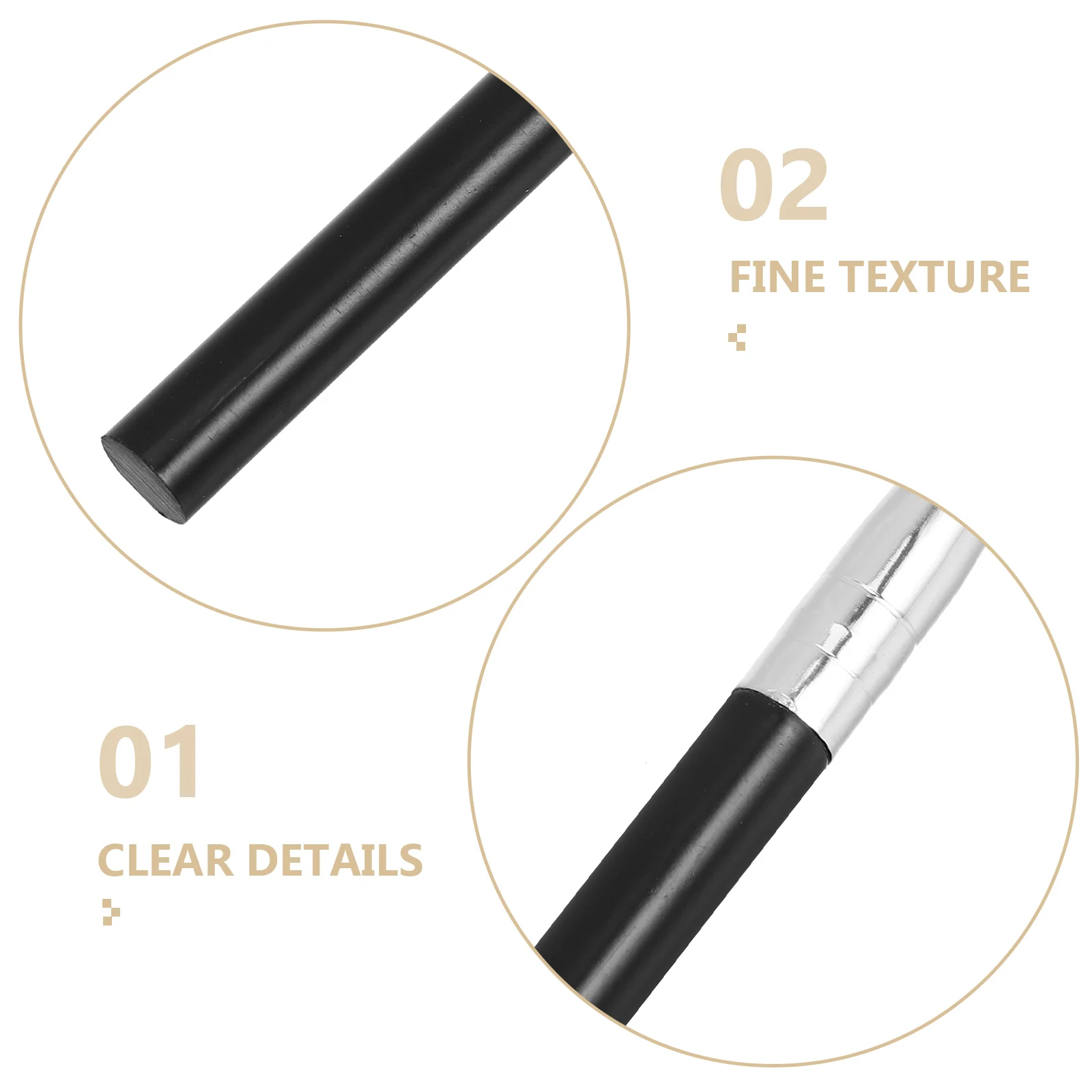 3-teiliger Make-up-Pinsel, abgewinkeltes Eyeliner-Werkzeug für scharfe Linien, langer Griff, Kontrolle, weiche, nicht ausfallende Borsten, reisefreundlich