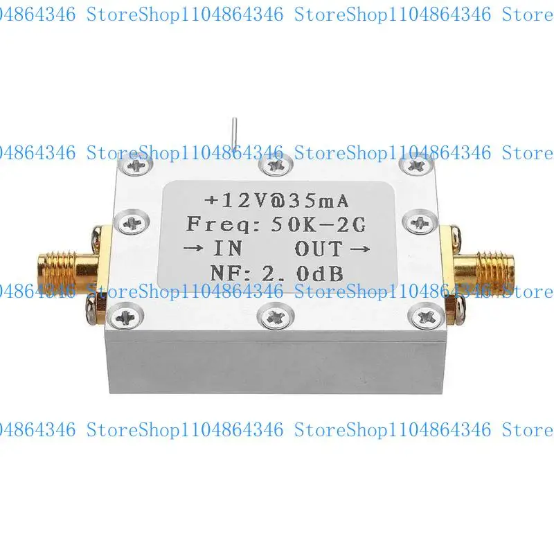 5ASD RF Amplifier 50K-2GHz Low Love Amplifier Sciper Recever Broadband 31dB ربح