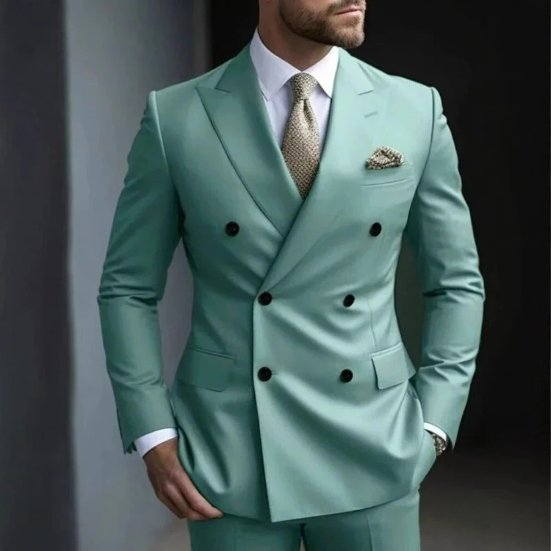 Luxury Fashion Light Suit Suit Men's Banquet Daily Casual Business