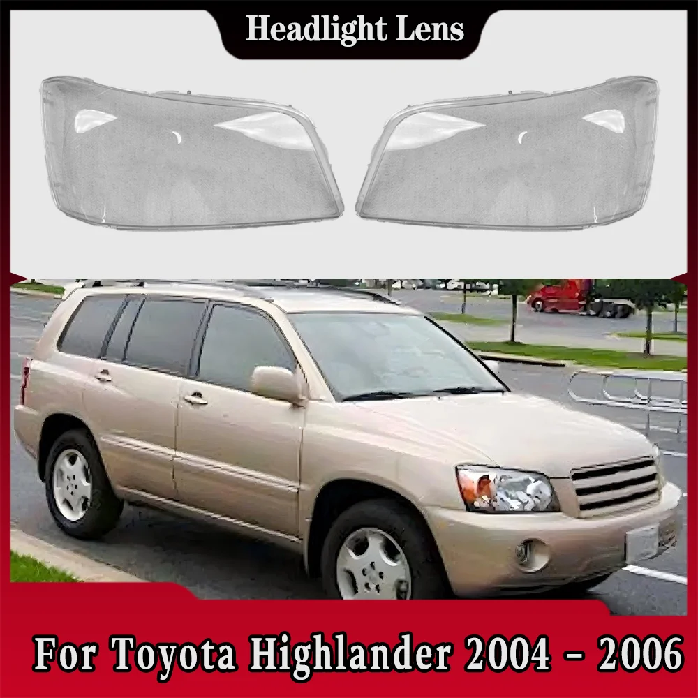 

Для Toyota Highlander 2004 2005 2006, автомобильные аксессуары, крышка объектива фар, абажур, прозрачная маска из плексигласа