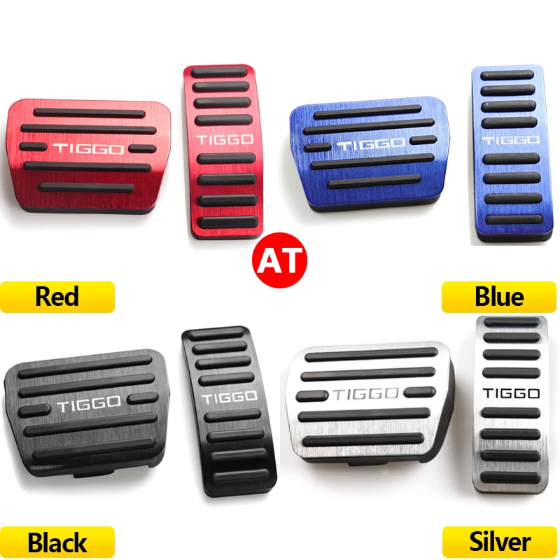 For Chery Tiggo 2 Pro 5X 3X 4 Pro 2017 2018 2019 2020 2021 2022 2023 Car Foot Accelerator Brake Clucth Pedal Cover Anti-Slip Pad