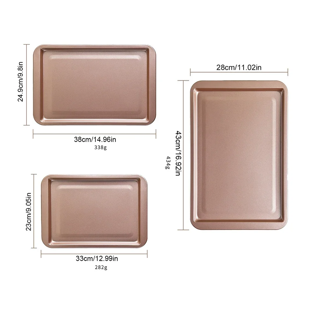 Non-Stick Carbon Steel Rectangle Baking Pan 3
